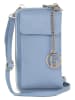 Lia Biassoni Leder-Handytasche "Cerca" in Hellblau - (B)11 x (H)19 x (T)4 cm