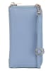 Lia Biassoni Leren smartphonetas "Cerca" lichtblauw - (B)11 x (H)19 x (D)4 cm