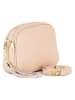 Lia Biassoni Leren schoudertas "Flumendosa" lichtroze - (B)23 x (H)17 x (D)7 cm