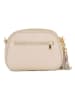 Lia Biassoni Leren schoudertas "Flumendosa" beige - (B)23 x (H)17 x (D)7 cm