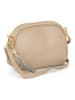 Lia Biassoni Leren schoudertas "Flumendosa" beige - (B)23 x (H)17 x (D)7 cm