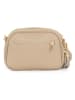 Lia Biassoni Leren schoudertas "Flumendosa" beige - (B)23 x (H)17 x (D)7 cm
