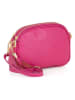 Lia Biassoni Leren schoudertas "Flumendosa" roze - (B)23 x (H)17 x (D)7 cm