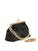 Lia Biassoni Leren clutch "Ciane" zwart - (B)24 x (H)16 x (D)8 cm