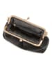 Lia Biassoni Leren clutch "Ciane" zwart - (B)24 x (H)16 x (D)8 cm