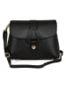 Lia Biassoni Leren schoudertas "Perotto" zwart - (B)25 x (H)19 x (D)9 cm