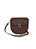 Lia Biassoni Skórzana torebka "Accesa" w kolorze brązowym - 24 x 18 x 12 cm