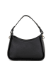 Lia Biassoni Leren schoudertas "Barbellino" zwart - (B)27.5 x (H)14 x (D)8 cm