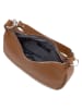 Lia Biassoni Leder-Schultertasche "Caldonazzo" in Hellbraun - (B)30 x (H)17 x (T)7 cm