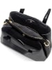 Lia Biassoni Leder-Henkeltasche "Verney" in Schwarz - (B)28 x (H)21 x (T)12 cm