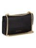Lia Biassoni Leren schoudertas zwart - (B)24 x (H)15 x (D)4 cm
