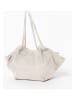 Lia Biassoni Leren shopper "Conza" beige - (B)60 x (H)33 x (D)15 cm
