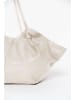 Lia Biassoni Leren shopper "Conza" beige - (B)60 x (H)33 x (D)15 cm