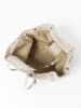 Lia Biassoni Leder-Shopper "Conza" in Beige - (B)60 x (H)33 x (T)15 cm