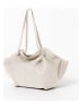 Lia Biassoni Leder-Shopper "Conza" in Beige - (B)60 x (H)33 x (T)15 cm