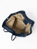 Lia Biassoni Leren shopper "Conza" donkerblauw - (B)60 x (H)33 x (D)15 cm