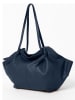 Lia Biassoni Leren shopper "Conza" donkerblauw - (B)60 x (H)33 x (D)15 cm