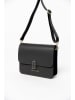Lia Biassoni Leder-Umhängetasche "Disueri" in Schwarz - (B)22 x (H)19 x (T)7 cm