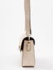 Lia Biassoni Leren schoudertas "Carrione" beige - (B)22 x (H)16 x (D)7 cm
