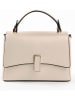 Lia Biassoni Leder-Henkeltasche "Fegana" in Beige - (B)20 x (H)14 x (T)8 cm