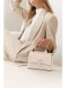 Lia Biassoni Leren handtas "Fegana" beige - (B)20 x (H)14 x (D)8 cm