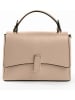 Lia Biassoni Leren handtas "Fegana" beige - (B)20 x (H)14 x (D)8 cm