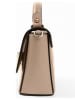 Lia Biassoni Leder-Henkeltasche "Fegana" in Beige - (B)20 x (H)14 x (T)8 cm