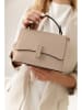 Lia Biassoni Leren handtas "Fegana" beige - (B)20 x (H)14 x (D)8 cm