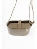 Lia Biassoni Leren schoudertas taupe - (B)24 x (H)22 x (D)10 cm