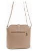 Lia Biassoni Leren schoudertas "Cerfone" beige - (B)24 x (H)22 x (D)10 cm