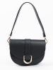 Lia Biassoni Leren schoudertas zwart - (B)22 x (H)17 x (D)8 cm