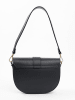 Lia Biassoni Leren schoudertas zwart - (B)22 x (H)17 x (D)8 cm