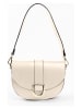 Lia Biassoni Leren schoudertas "Misegna" beige - (B)22 x (H)17 x (D)8 cm