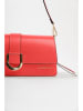 Lia Biassoni Leder-Schultertasche "Saraceno" in Rot - (B)27 x (H)14 x (T)6 cm