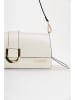 Lia Biassoni Leder-Schultertasche "Saraceno" in Beige - (B)27 x (H)14 x (T)6 cm