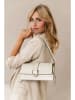 Lia Biassoni Leder-Schultertasche "Saraceno" in Beige - (B)27 x (H)14 x (T)6 cm