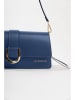 Lia Biassoni Leder-Schultertasche "Saraceno" in Dunkelblau - (B)27 x (H)14 x (T)6 cm