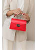 Lia Biassoni Leren handtas "Trasubbie" rood - (B)20 x (H)14 x (D)7 cm