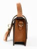 Lia Biassoni Leder-Henkeltasche in Hellbraun - (B)20 x (H)13 x (T)6 cm