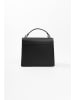 Lia Biassoni Leren handtas zwart - (B)27 x (H)24 x (D)8 cm