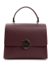 Lia Biassoni Leren handtas "Ensa" bordeaux - (B)26 x (H)22 x (D)12 cm