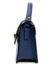 Lia Biassoni Leren handtas "Archiano" donkerblauw - (B)25 x (H)16 x (D)8,5 cm