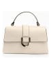 Lia Biassoni Leren handtas "Archiano" beige - (B)25 x (H)16 x (D)8,5 cm
