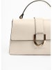 Lia Biassoni Leren handtas "Archiano" beige - (B)25 x (H)16 x (D)8,5 cm