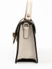 Lia Biassoni Leren handtas "Archiano" beige - (B)25 x (H)16 x (D)8,5 cm