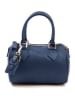 Lia Biassoni Leren handtas donkerblauw - (B)22 x (H)17 x (D)13 cm