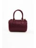 Lia Biassoni Leder-Henkeltasche in Lila - (B)22 x (H)17 x (T)13 cm