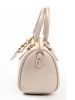 Lia Biassoni Leren handtas "Resco" beige - (B)22 x (H)17 x (D)13 cm