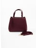 Lia Biassoni Skórzana torebka "Bardine" w kolorze bordowym - 28 x 21 x 15 cm