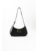 Lia Biassoni Leren schoudertas zwart - (B)32 x (H)19 x (D)6 cm